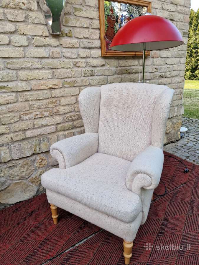 Vintažinis klasikinis poilsio fotelis - nuotraukos Nr. 23