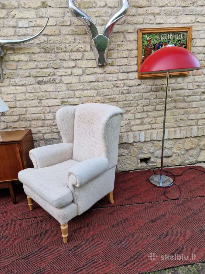 Vintažinis klasikinis poilsio fotelis - nuotraukos Nr. 25