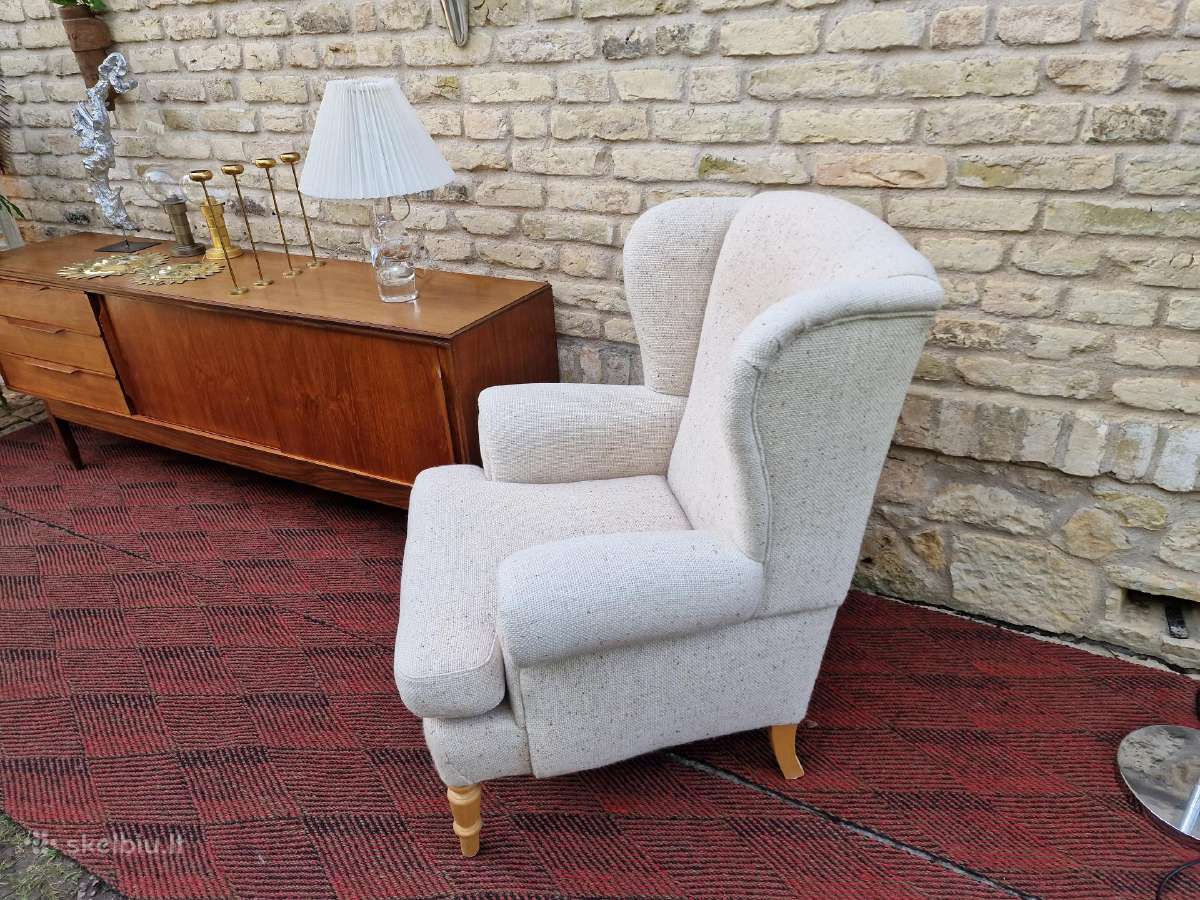 Vintažinis klasikinis poilsio fotelis - nuotraukos Nr. 26