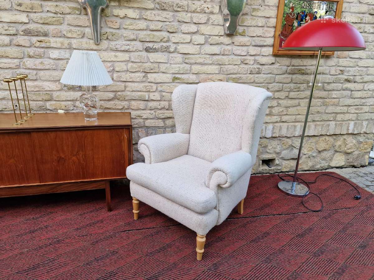 Vintažinis klasikinis poilsio fotelis - nuotraukos Nr. 34