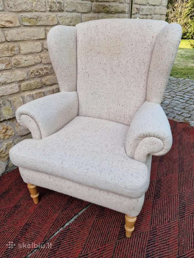 Vintažinis klasikinis poilsio fotelis - nuotraukos Nr. 35