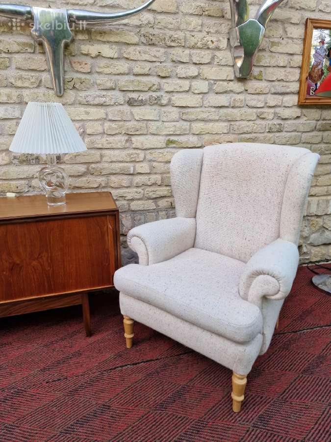 Vintažinis klasikinis poilsio fotelis - nuotraukos Nr. 36