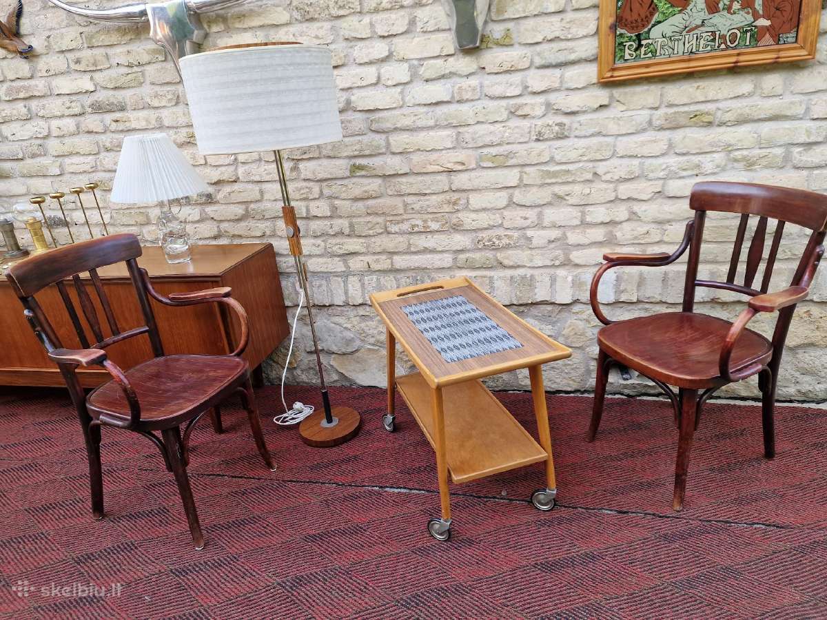 Vintažinis mid century serviravimo staliukas - nuotraukos Nr. 9