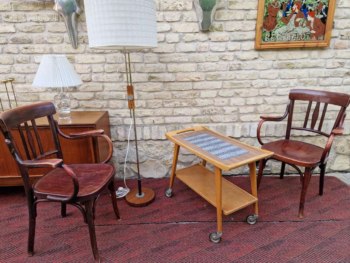 Vintažinis mid century serviravimo staliukas - nuotraukos Nr. 11