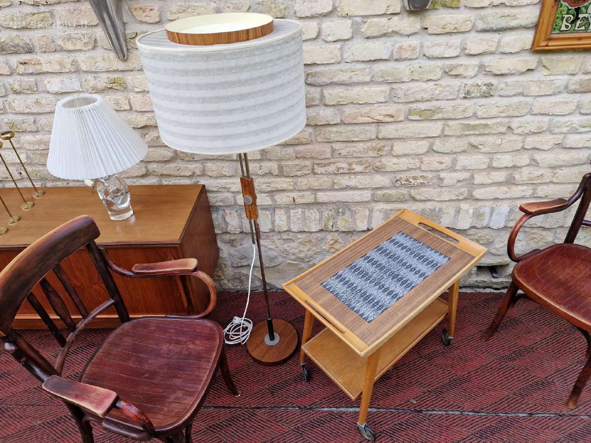 Vintažinis mid century serviravimo staliukas - nuotraukos Nr. 18