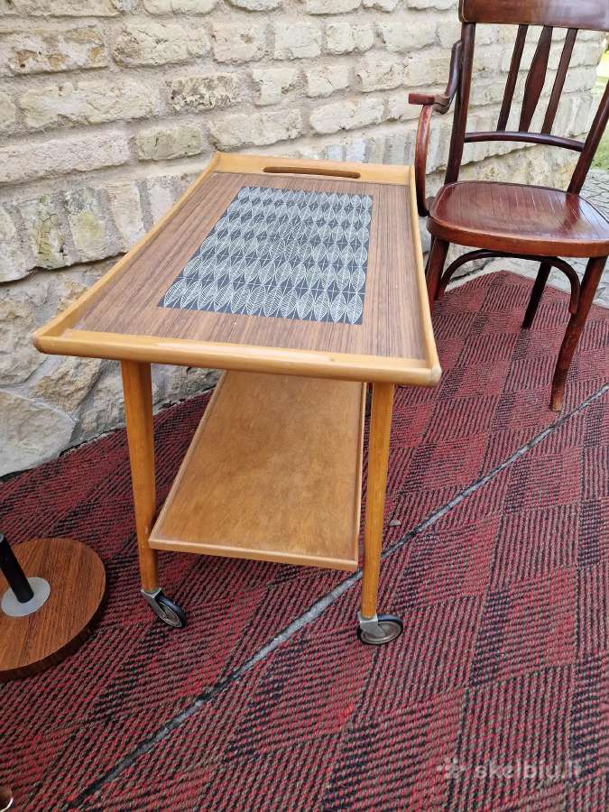 Vintažinis mid century serviravimo staliukas - nuotraukos Nr. 19