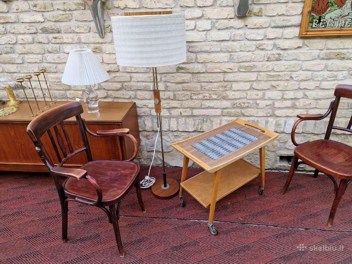 Vintažinis mid century serviravimo staliukas - nuotraukos Nr. 28