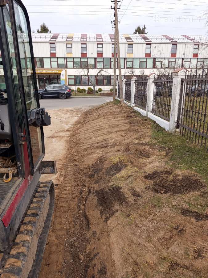 Ekskavatoriaus 2.6t. nuoma,kasimo darbai - nuotraukos Nr. 23
