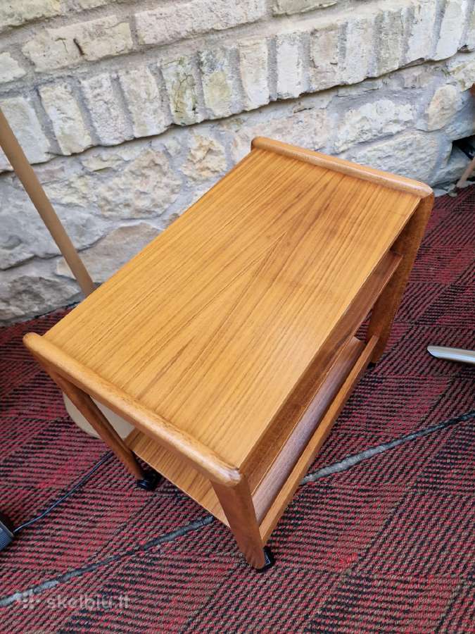 Vintažinis mid century tikmedžio staliukas - nuotraukos Nr. 6