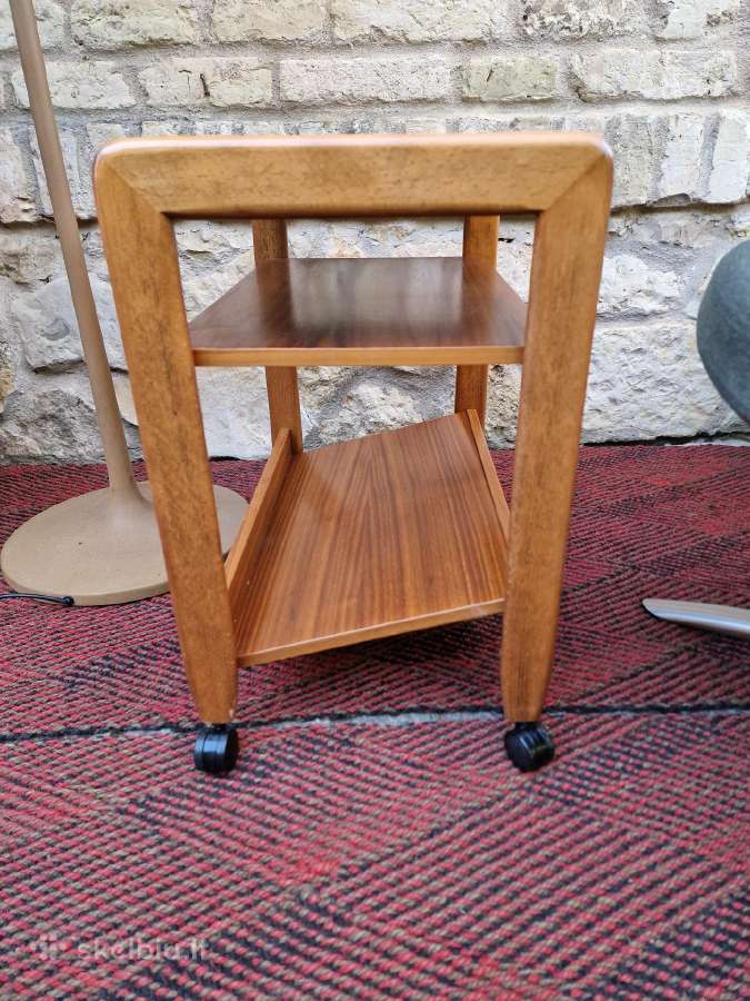 Vintažinis mid century tikmedžio staliukas - nuotraukos Nr. 8