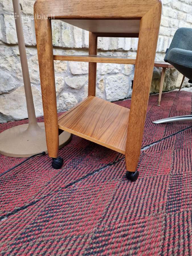 Vintažinis mid century tikmedžio staliukas - nuotraukos Nr. 9