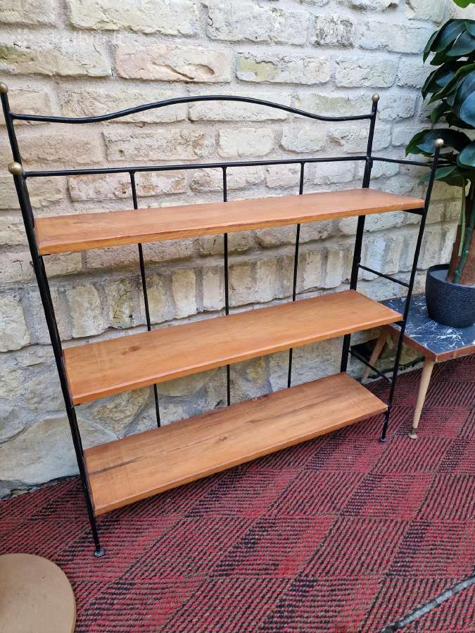 Vintažinė mid century knygų/neknygų lentyna