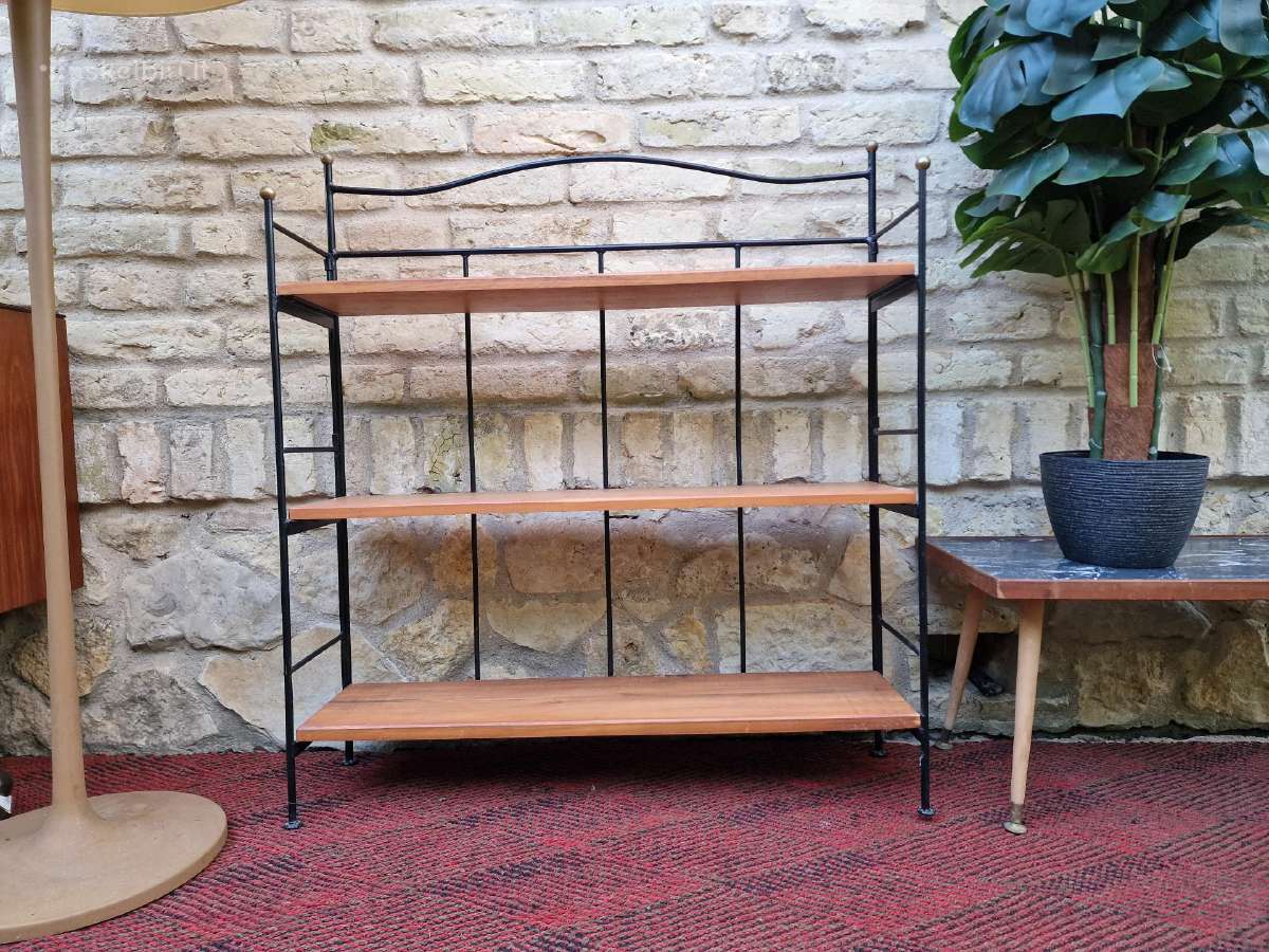 Vintažinė mid century knygų/neknygų lentyna - nuotraukos Nr. 10