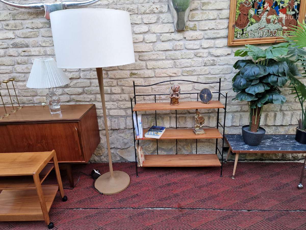 Vintažinė mid century knygų/neknygų lentyna - nuotraukos Nr. 18