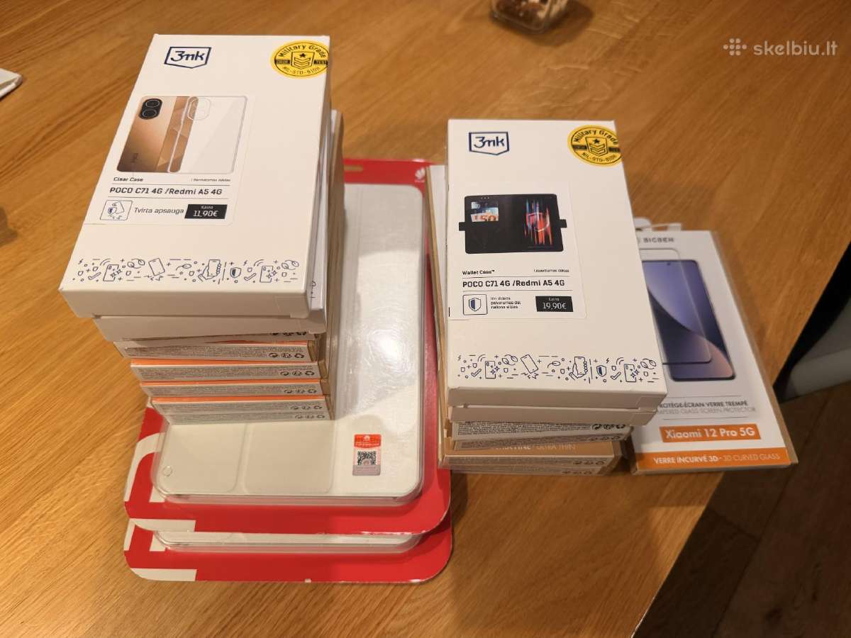 Įvairūs telefono dėklai