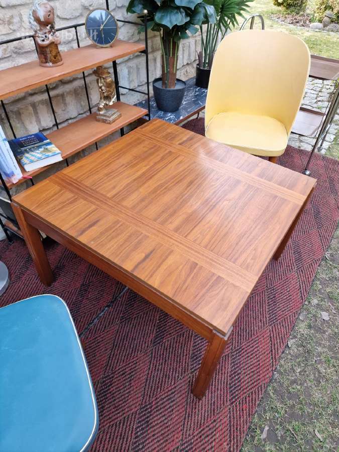 Vintažinis mid century tikmedžio kavos staliukas - nuotraukos Nr. 5