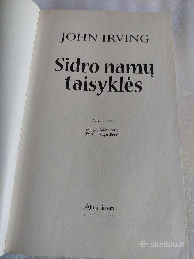 Sidro namų taisyklės - nuotraukos Nr. 2