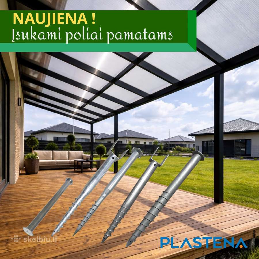 Sraigtiniai poliai pamatams