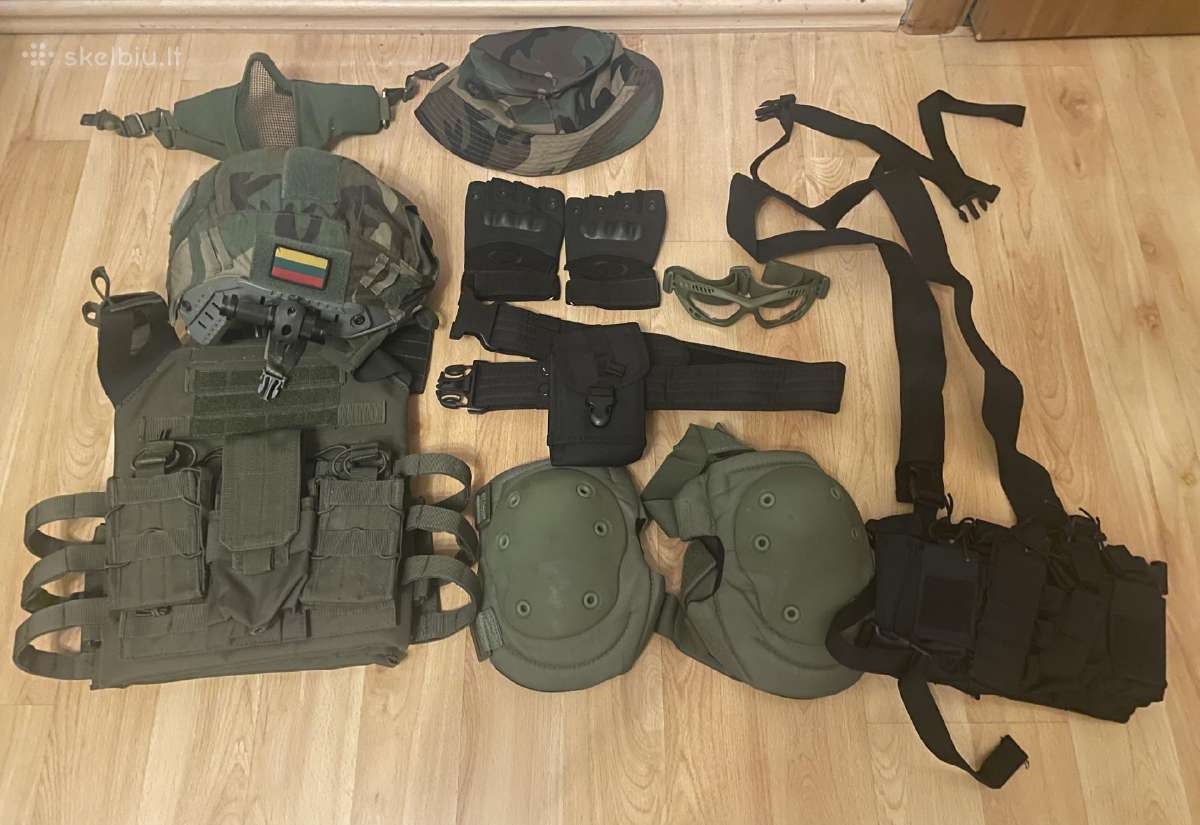 Parduodama visiškai nauja airsoft ekipuote