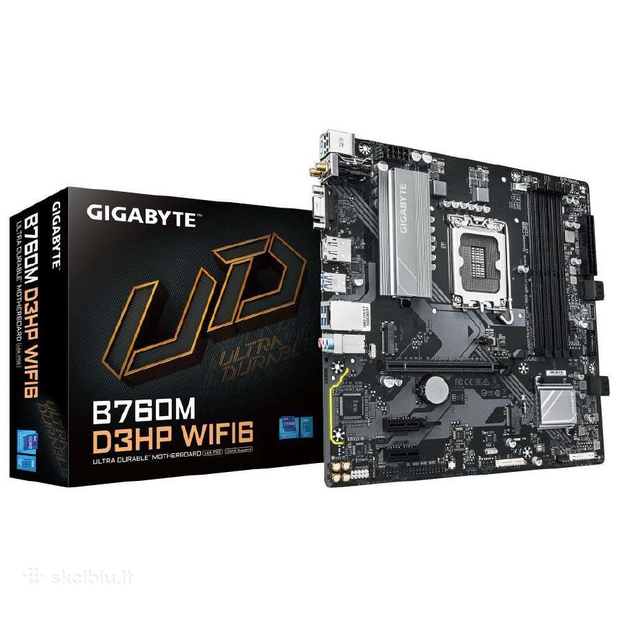 Pagrindinė plokštė Gigabyte B760m D3hp WiFi 6