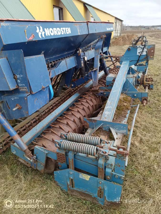 Grūdų sėjamoji Nordsten,tankinimo volai - nuotraukos Nr. 2