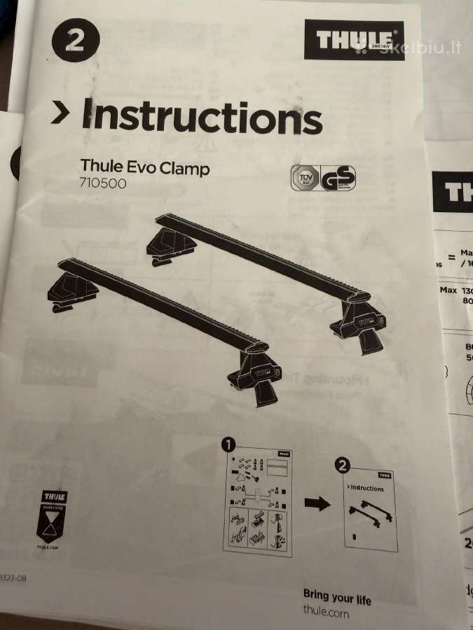 Toyota Camry Dviraciu laikiklis Thule EVO Clamp
