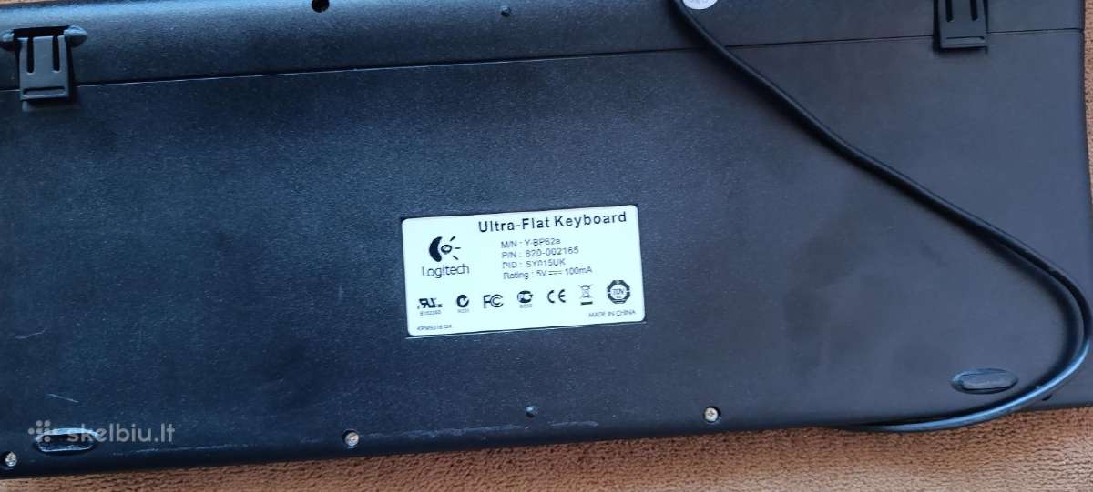 Logitech ultra flat klaviatura Y BP 62 - nuotraukos Nr. 3