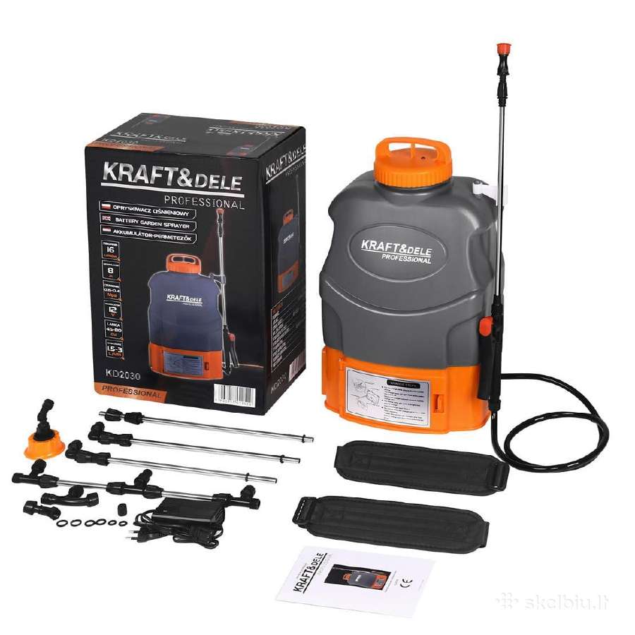 Sodo purkštuvas akumuliatorinis Kraftdele 16l - nuotraukos Nr. 2