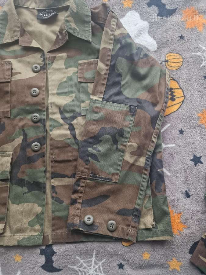 Vaikiškas kamufliažinis švarkas Bdu woodland - nuotraukos Nr. 3