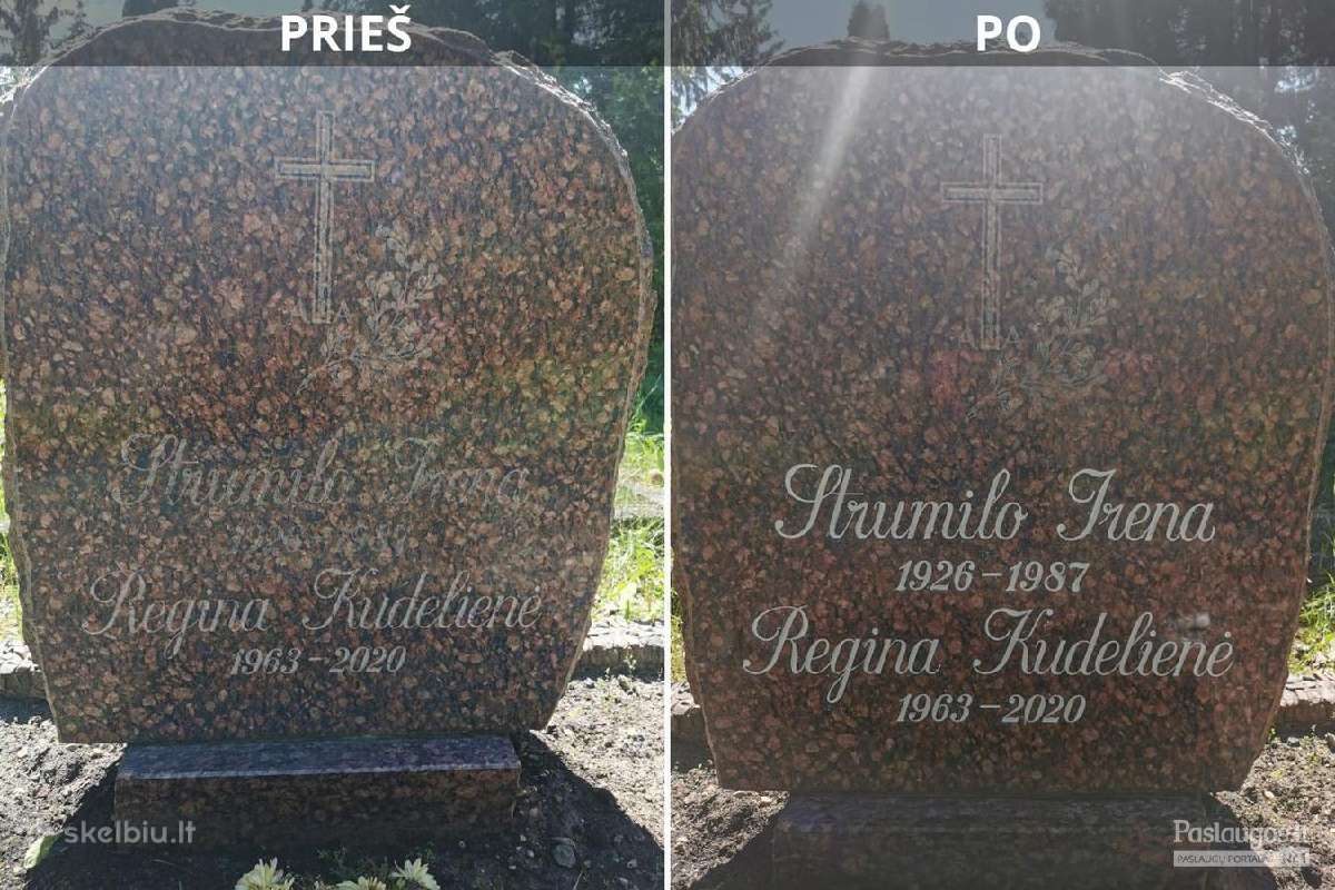 Raidžių kalimas / Kalu raides kapinėse - nuotraukos Nr. 3