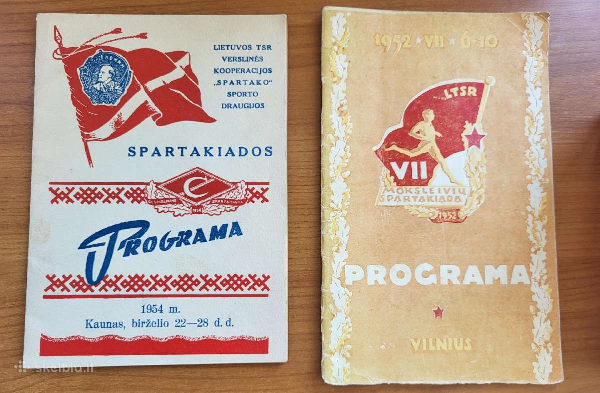 Vintaž spartakiadų programos