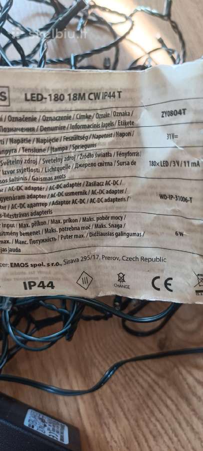Kalėdinės lemputės girlianda 180led 18m - nuotraukos Nr. 2