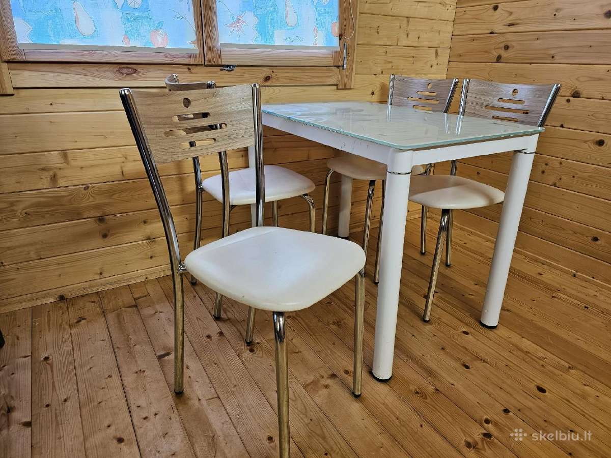 Virtuvinis stalas su 4 kėdėmis - nuotraukos Nr. 2