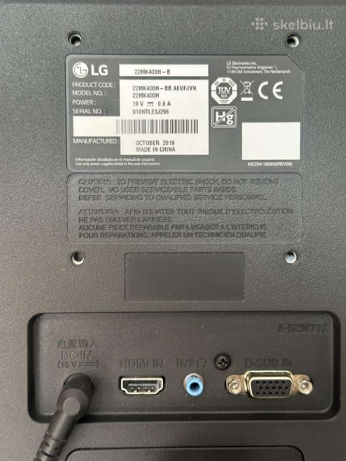 LG Fullhd monitorius (2ms) - nuotraukos Nr. 6
