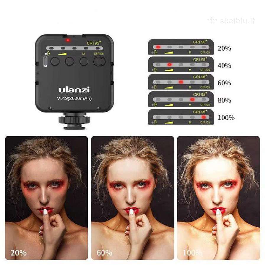 LED apšvietimas vlogams, reels ir fotografijai - nuotraukos Nr. 7