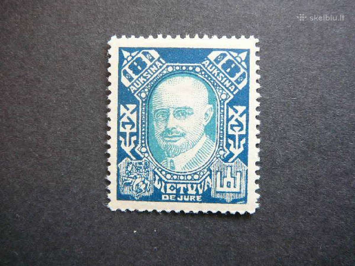 Lietuva 1922 De Jure A. Stulginskis Mlh lit136f