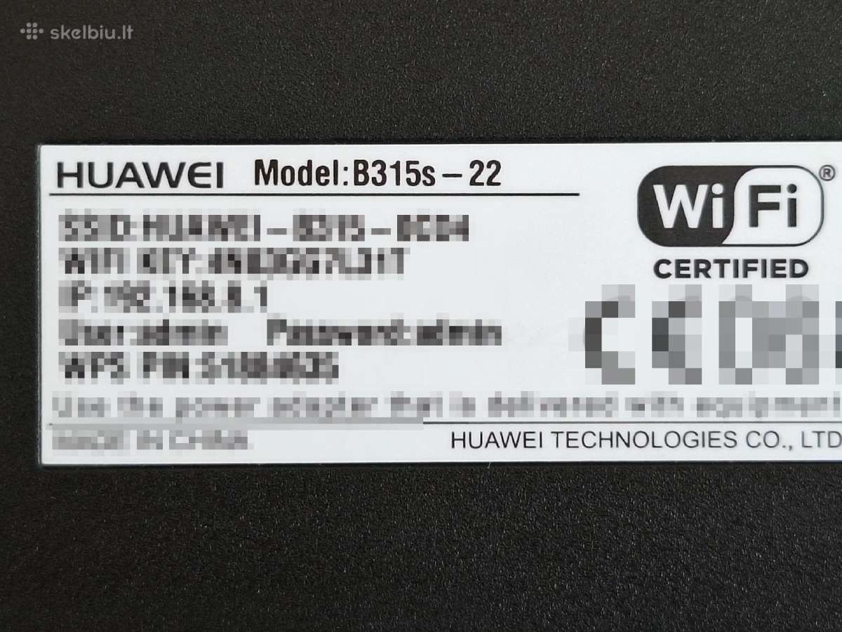 Huawei B315s-22 4G Lte modemas su WiFi - nuotraukos Nr. 3