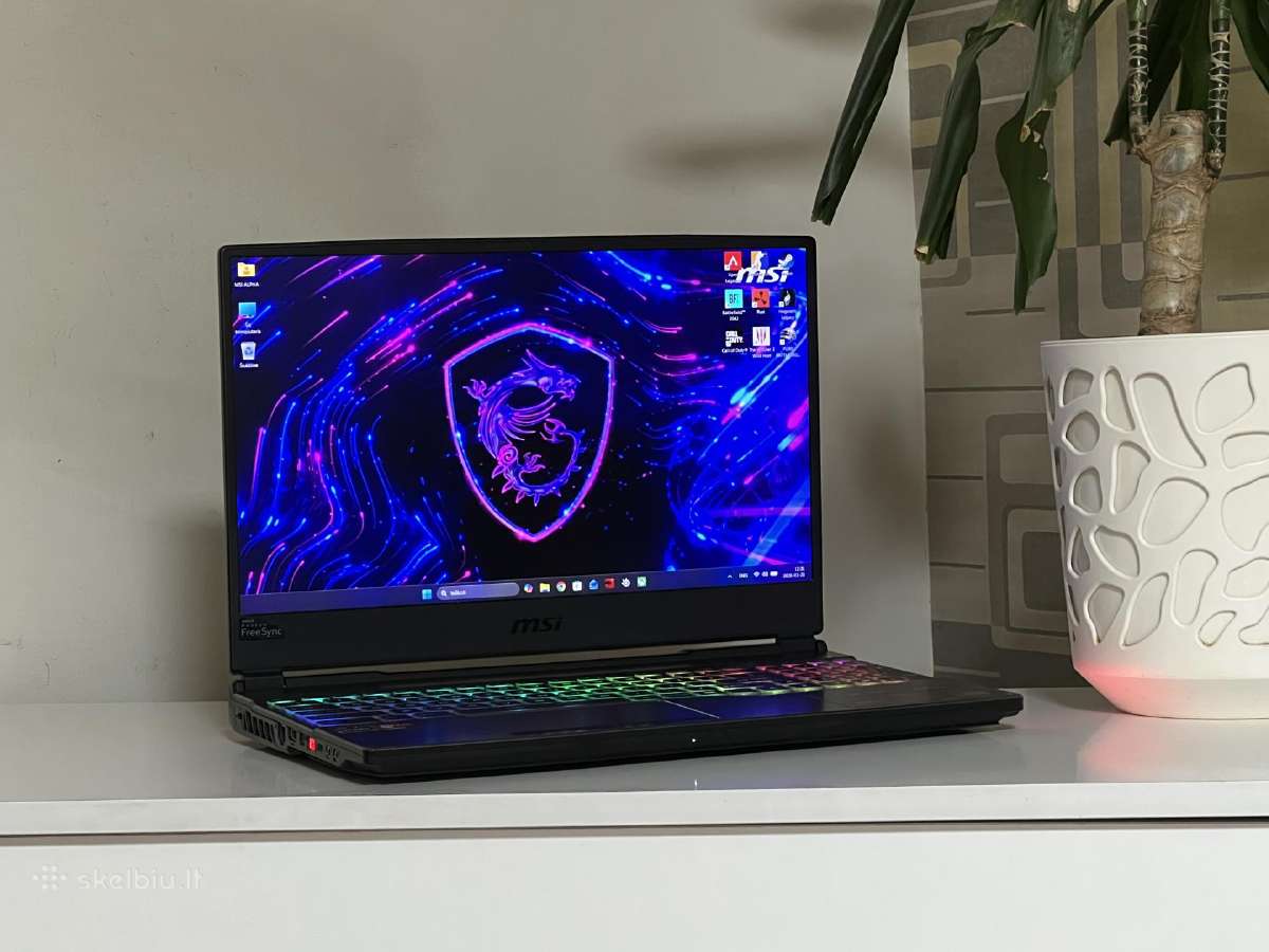 Parduodamas Msi Alpha su Rx 5500, Ryzen 7, 144hz.