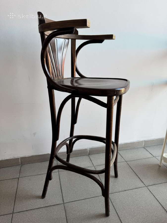 Senovinė medinė tvirta baro kėdė 88 Eur - nuotraukos Nr. 2