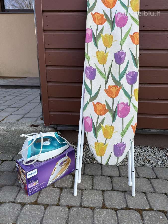 Dovanojama lyginimo lenta ir lygintuvas