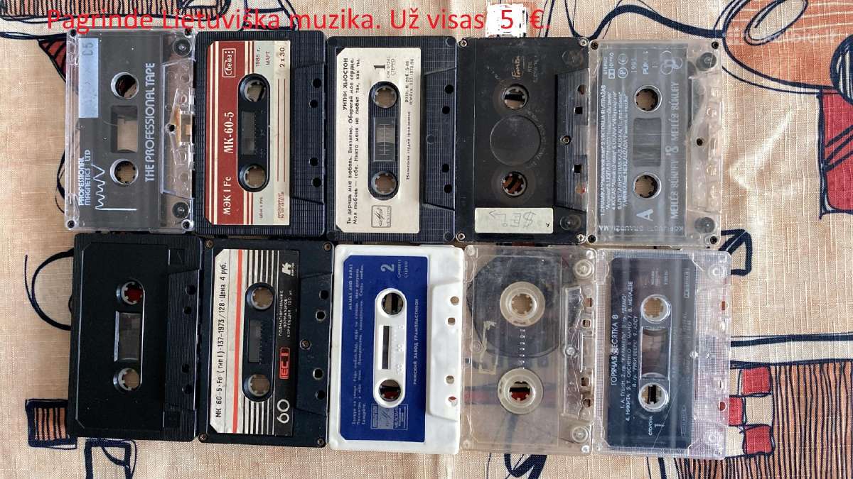 Audio kasetes - nuotraukos Nr. 5