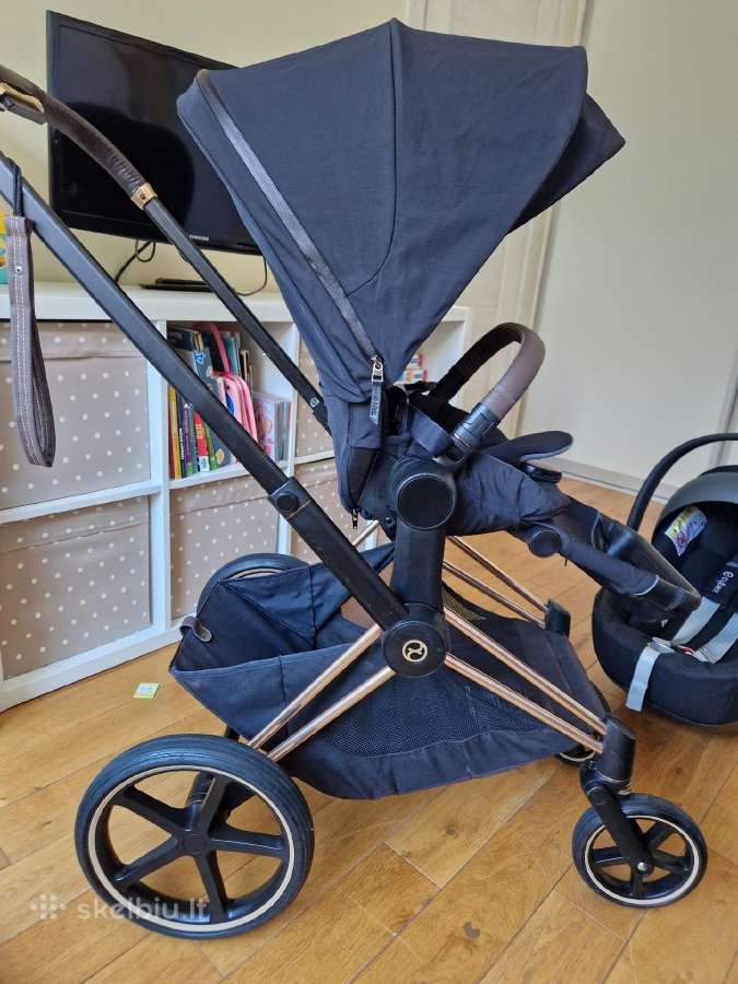 Vežimas 4in1cybex priam rose gold važiuoklė - nuotraukos Nr. 12