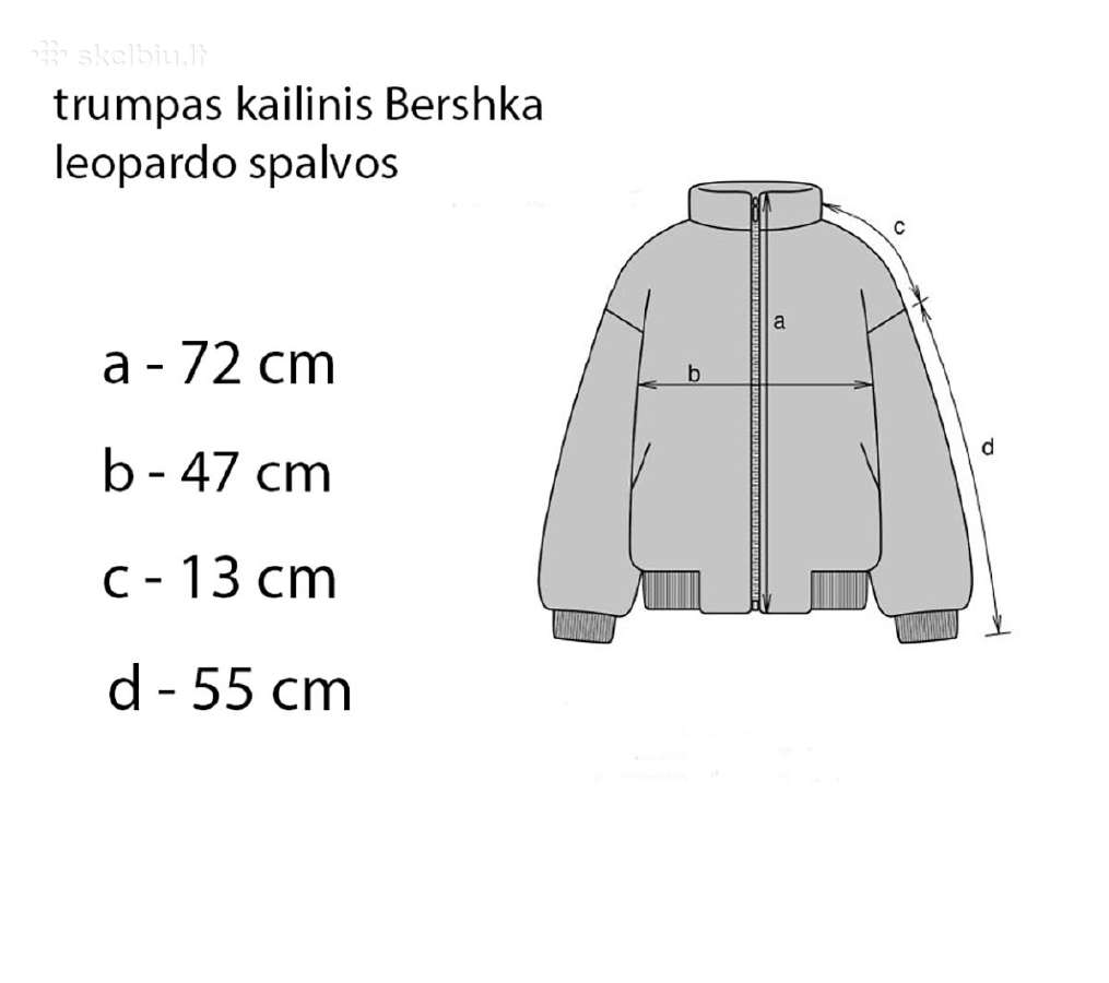 XS paketas Bershka + H&m su leopardiniu kailinuku - nuotraukos Nr. 7