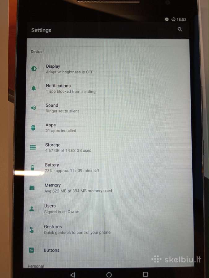 Asus Zenpad 8.0 (z380kl/4G) - nuotraukos Nr. 3