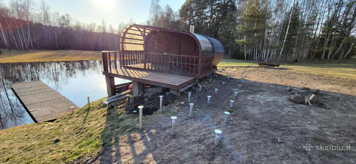 Sraigtiniai poliai/pamatai Polių montavimas - nuotraukos Nr. 11