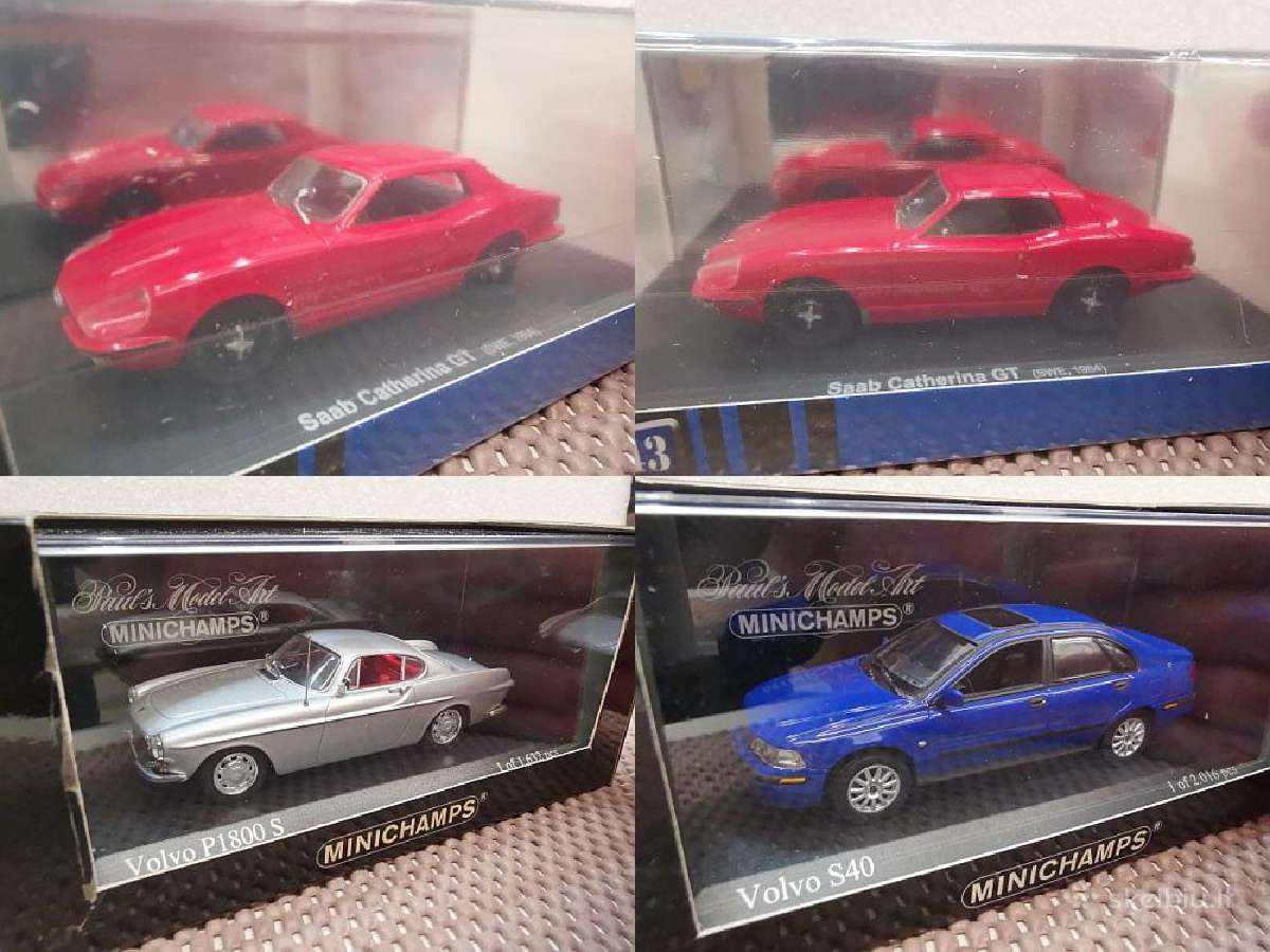 1:43 Švediškų Automobilių Modeliai