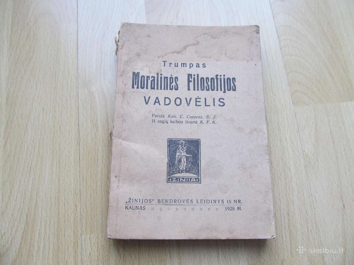 Moralinės Filosofijos Vadovėlis , 1928