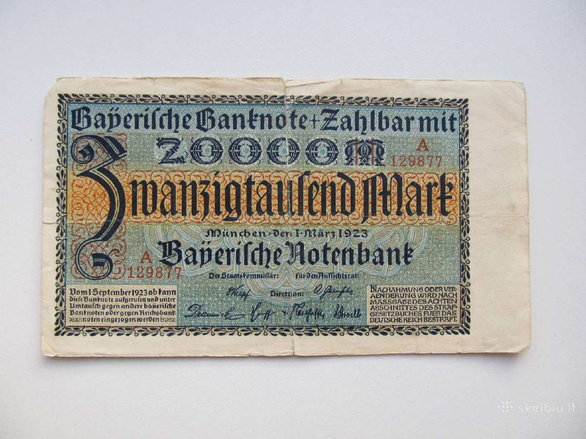 20 000 markiu , Munchen , 1923