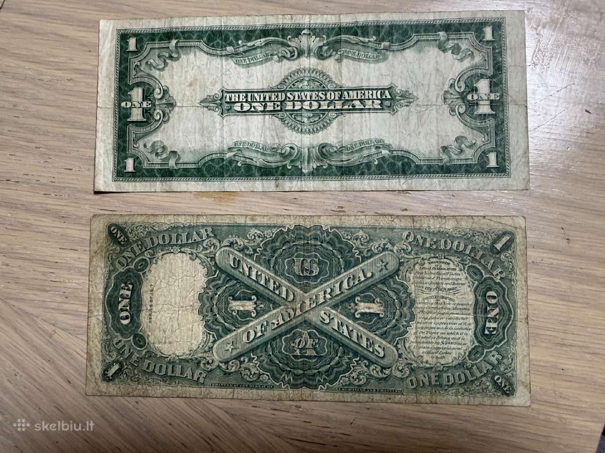 JAV doleriu banknotai auksines sidabrinės monetos - nuotraukos Nr. 10
