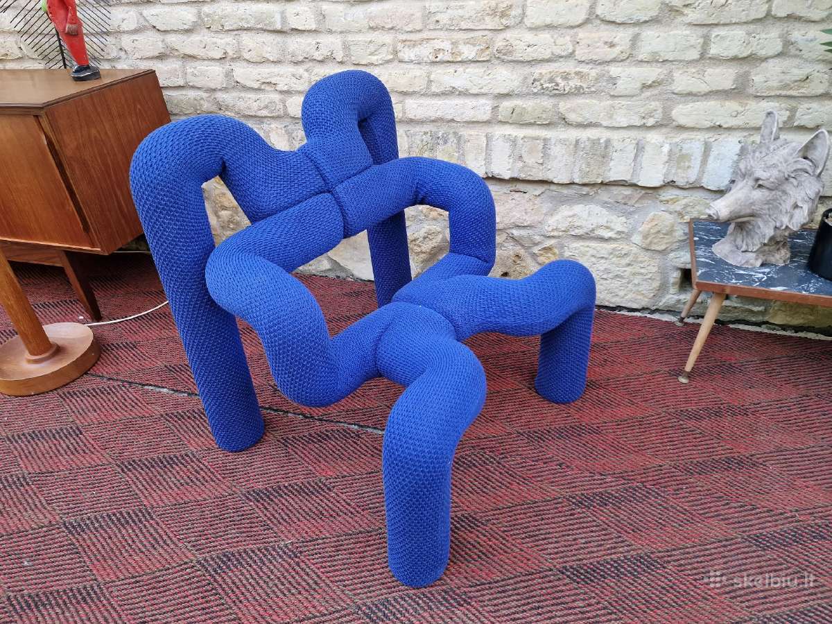 Vintažinė mid century postmodern kėdė "Ekstrem" - nuotraukos Nr. 3